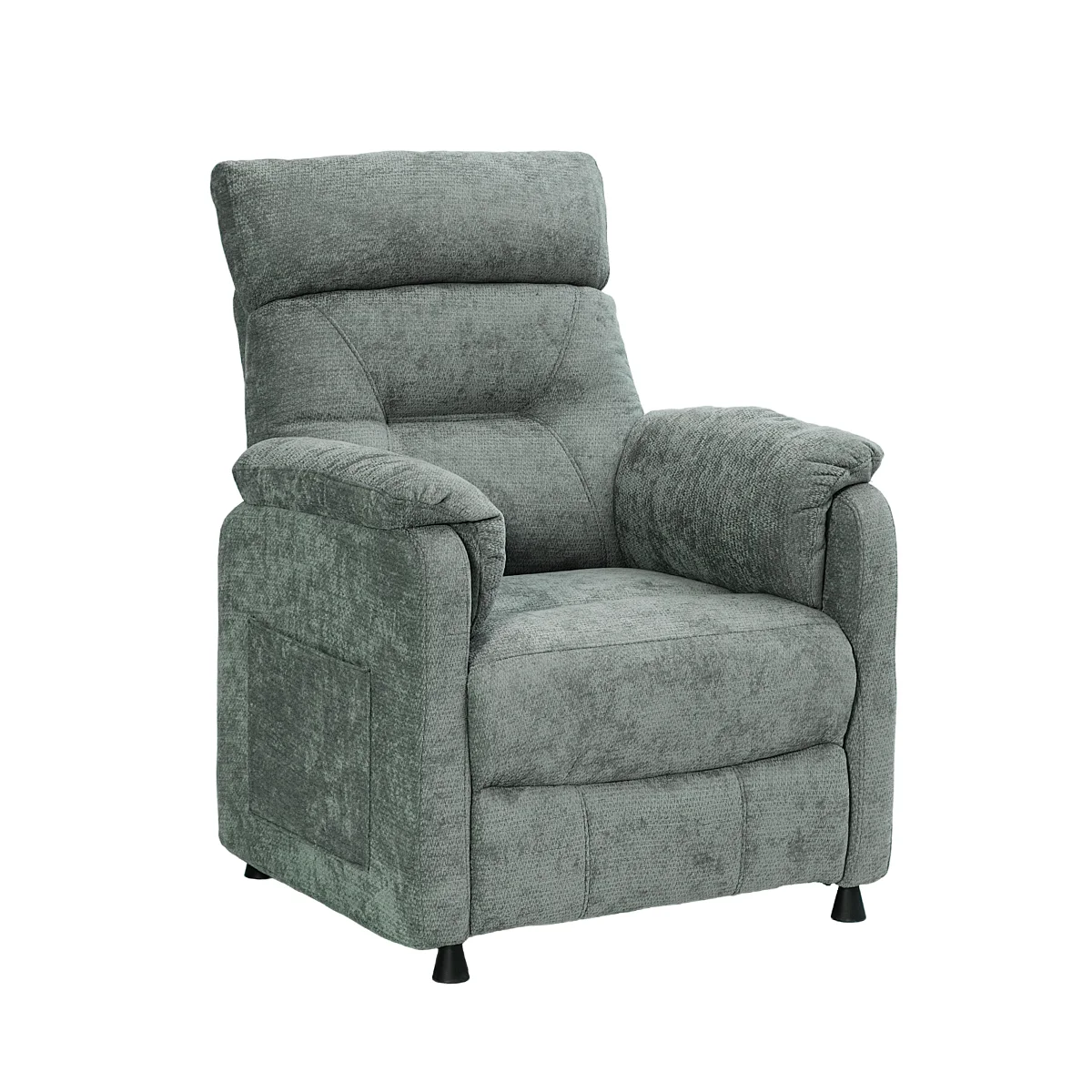 Elektromos, dönthető relax fekvőfotel, szürke szövet