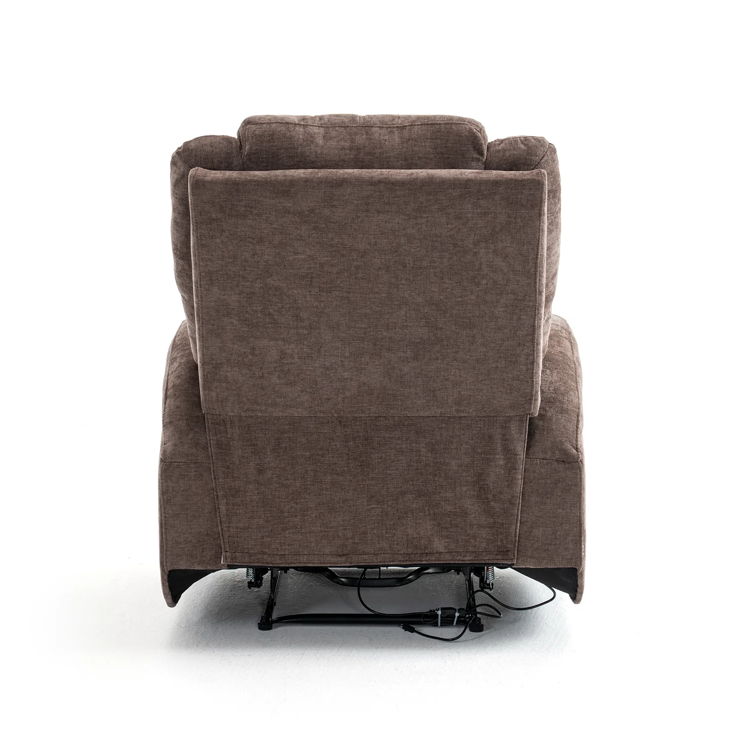 Elektromos relax fekvőfotel, barna zsenília szövet (JN-D8116C51 BROWN)
