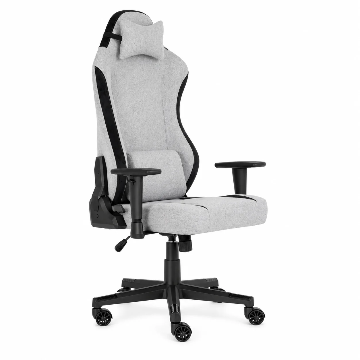 Gamer szék, forgószék szövet, szürke (MC-194)