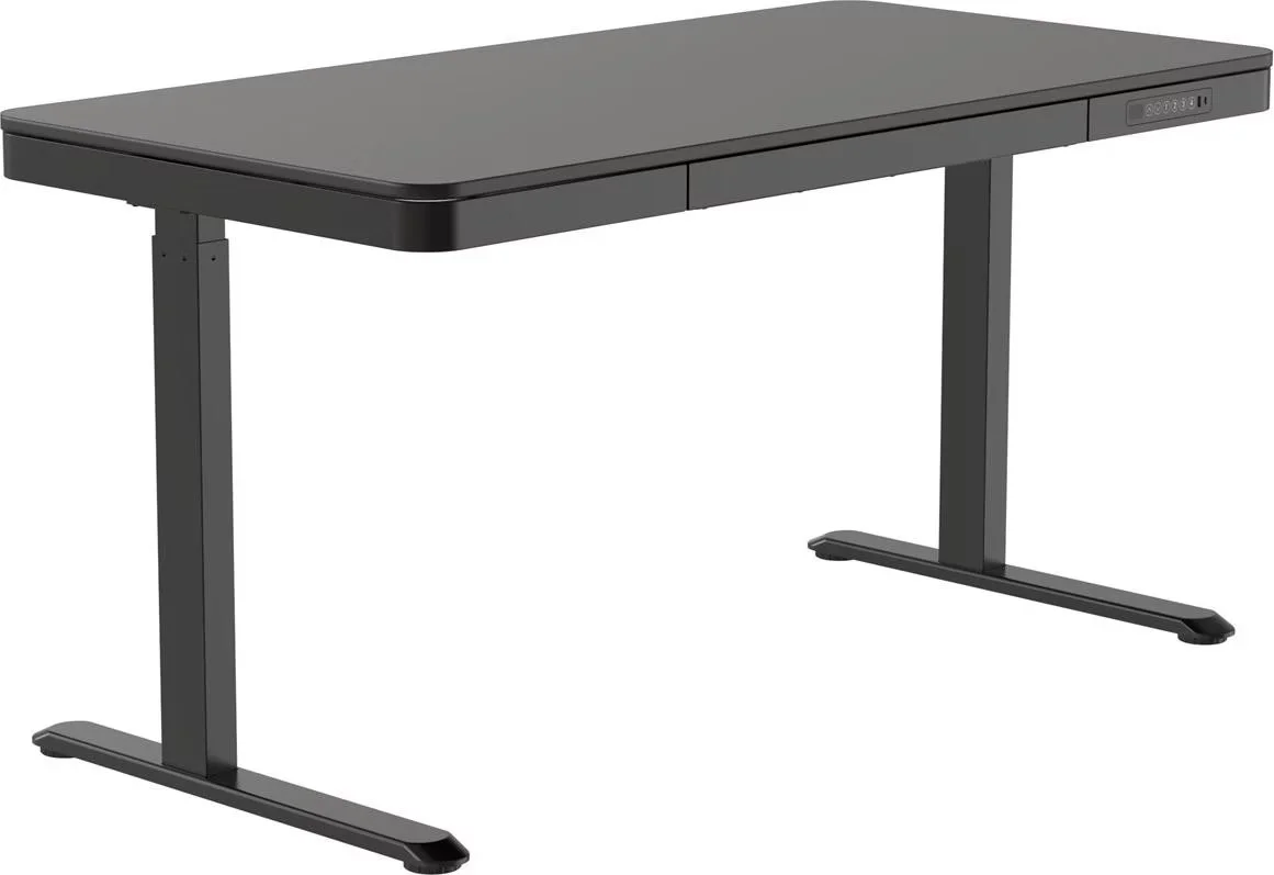 Elektromosan, elektronikusan állítható magasságú íróasztal fekete lappal (ET119WC-BLACK-WOODBLACK) 