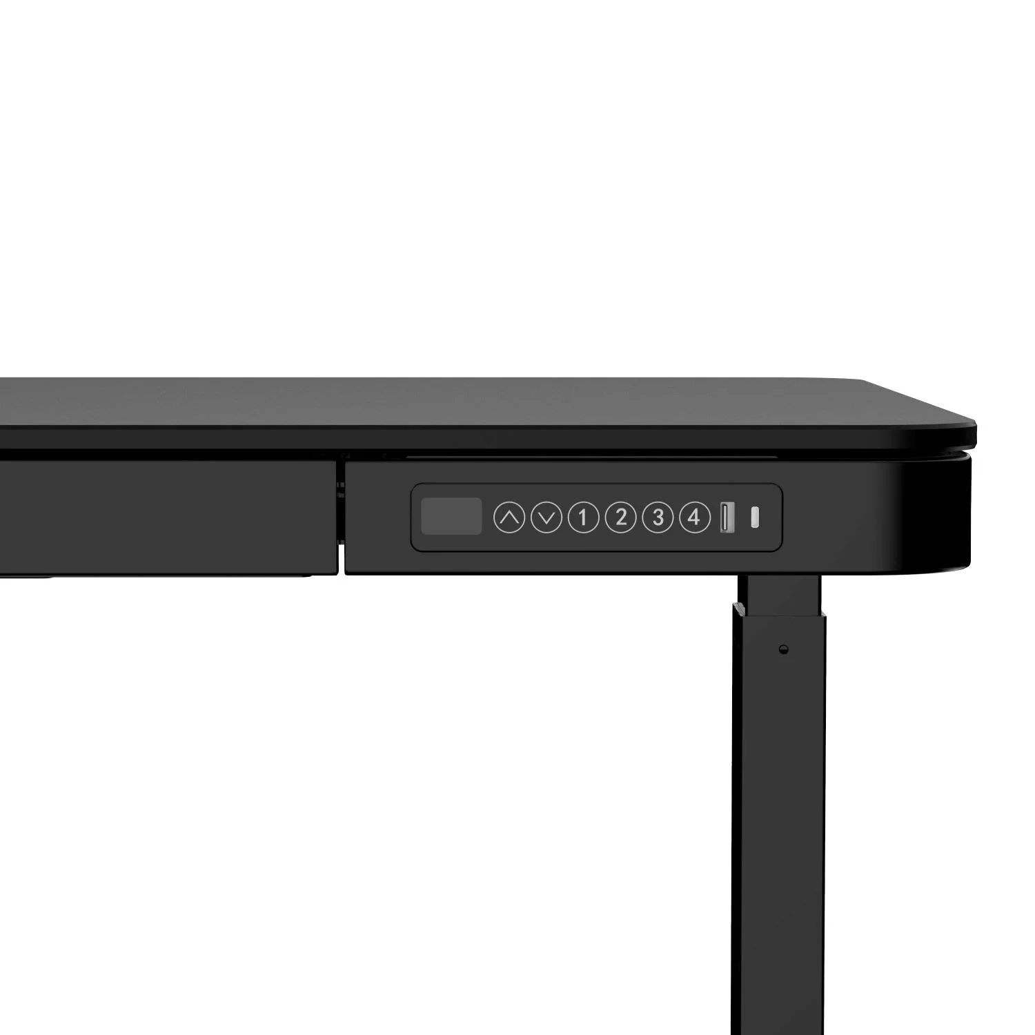 Elektromosan, elektronikusan állítható magasságú íróasztal fekete lappal (ET119WC-BLACK-WOODBLACK) 