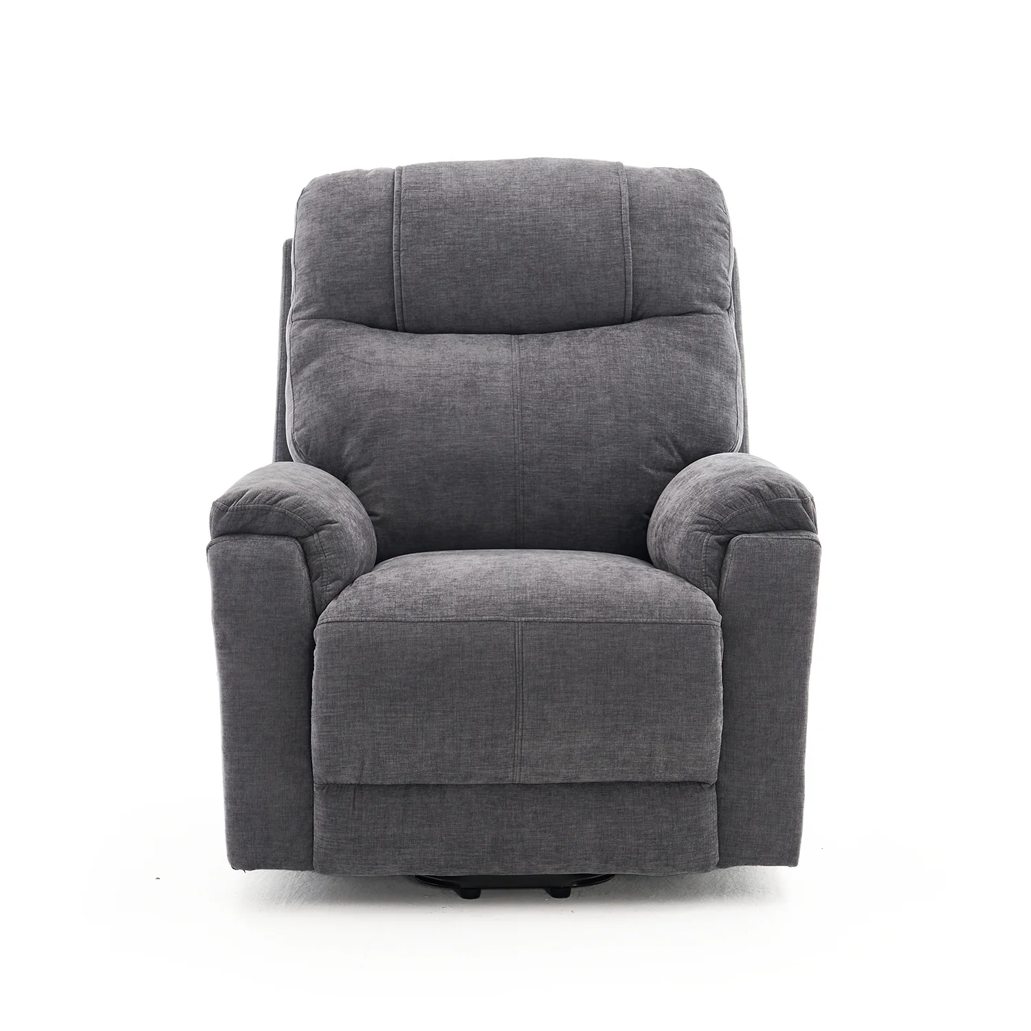 Felállást segítő relax elektromos fekvőfotel, szürke zsenilia szövet (JN-L8016A51)