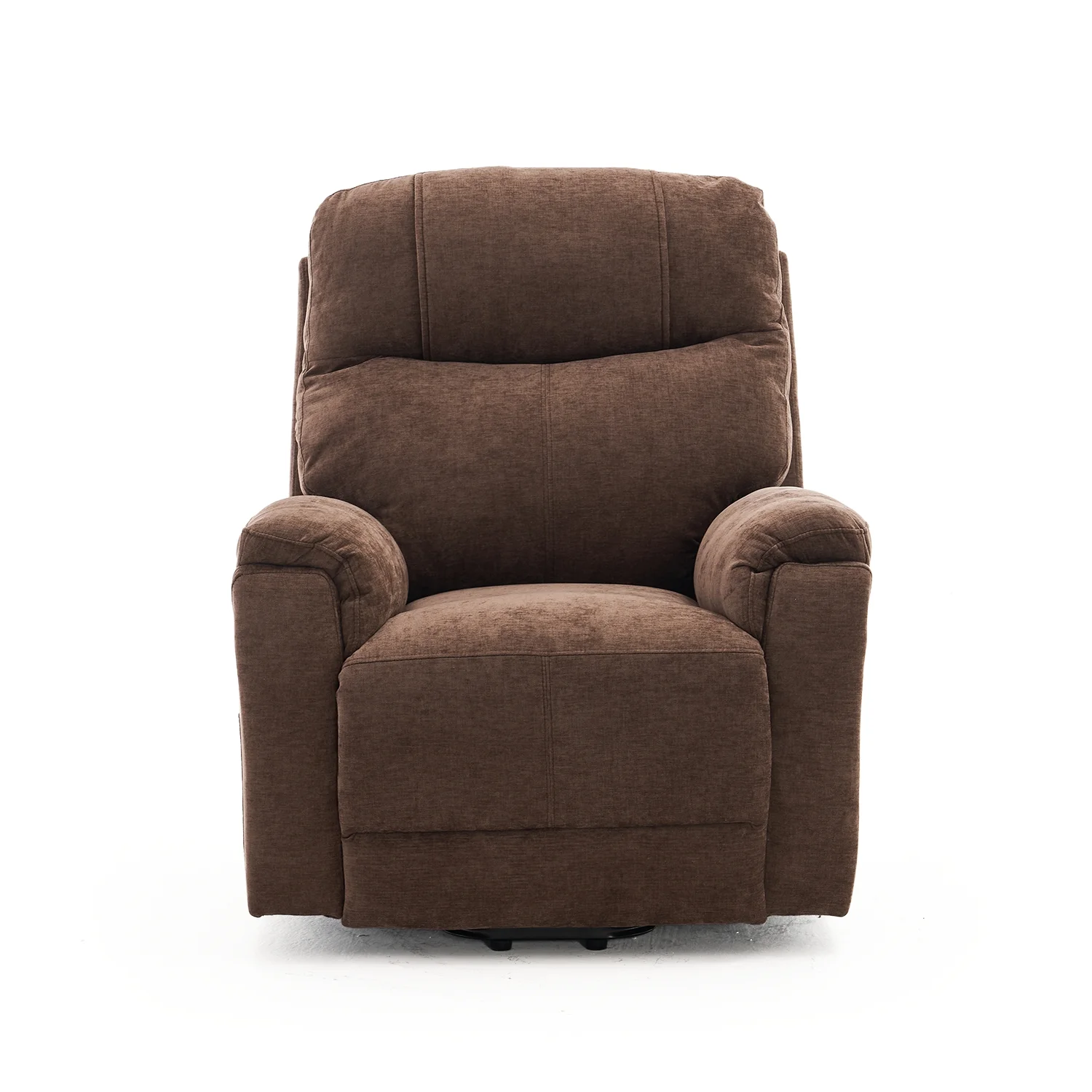 Felállást segítő relax elektromos fekvőfotel, barna zsenilia szövet (JN-L8016A51)