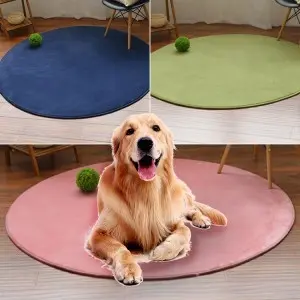 Kutyaszőnyeg kör alakú zöld színben L méret (ST-268)