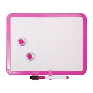 OfficeCity gyerek mágnestábla 21x28cm rózsaszín, törölhető whiteboard (CHW-21-28-PINK)