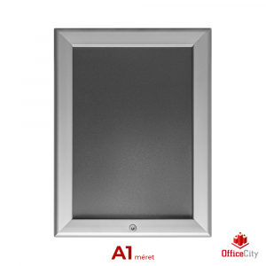 OfficeCity zárható plakátkeret fali A1 méret, ezüst 32mm-es kerettel, szögletes sarokkal (AK32-SF-AAM-SIL)