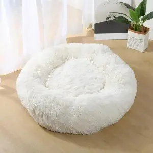 Kutyafekhely, kutyaágy extra puha fehér 60 cm (KA2002-WHITE-60)