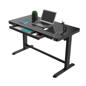 Elektromosan, elektronikusan állítható magasságú íróasztal fekete (ET118-BLACK)