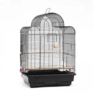 Klietka pre vtáky v bielej farbe (BIRD-CAGE-3002-WHITE)