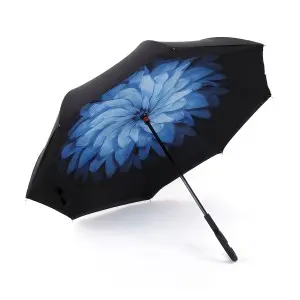 C nyakú virág mintájú esernyő (UMB-B1)