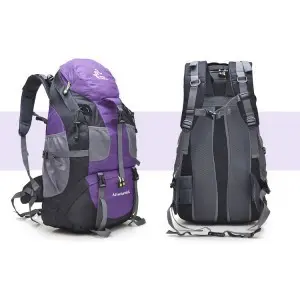 Túrahátizsák, kiránduló hátizsák, táska 50L lila (FK0396-PURPLE)