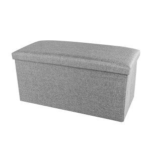 Ülésre alkalmas tárolódoboz, ülőke szürke (storage-box-76-grey)