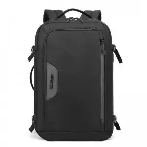 Arctic Hunter 15.6'' USB-s laptop hátizsák, hátitáska fekete színben vízálló (B00187-BLACK)