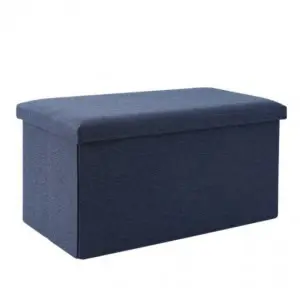 Úložný box vhodný na sedenie, sedadlo tmavomodré (storage-box-76-darkblue)