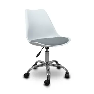 Irodai szék, forgószék fehér (OFFICE-CHAIR-PL-WHITE)