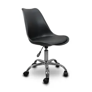 Irodai szék, forgószék fekete (OFFICE-CHAIR-PL-BLACK)