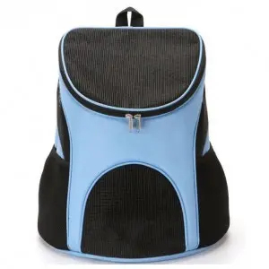 Kisállat hordozó táska, kutya, macska hátizsák kék (SYKJ201009-BLUE)
