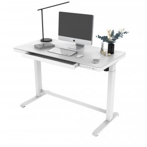 Elektromosan, elektronikusan állítható magasságú íróasztal fehér (ET118-WHITE)