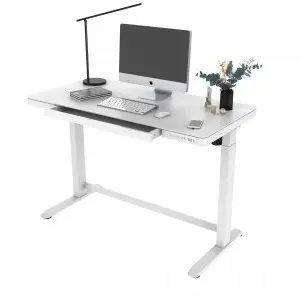 Elektromosan, elektronikusan állítható magasságú íróasztal fehér (ET118-WHITE)