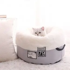 HOOPET macska fekhely, macskaágy Szürke M méret (HOOPET-CATBED-9500-M-GREY)