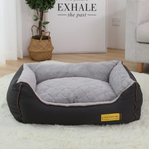 HOOPET Kutyafekhely, kutyaágy, macska fekhely, macskaágy szürke színben S méret (PET-BED-GREY-S-9524)