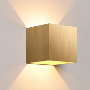 Kültéri fali LED lámpa 12W arany színű IP65 vízálló (OUTDOOR-LED-1003-2-GOLD)