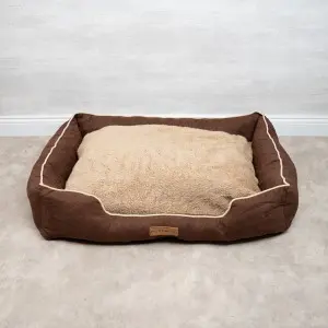 Pelech pre psa, kávovo hnedý veľkosť XL (Suededoghouse-coffee-xl)