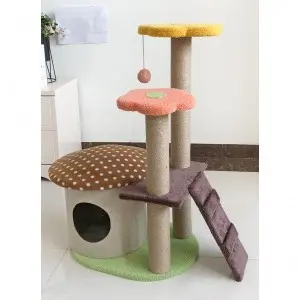 Macskabútor, macskafa, kaparófa sokszintes 88cm (CAT-TREE-4-LAYERS-7)