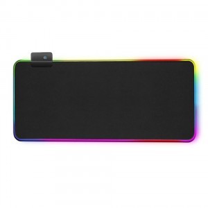 Gamer egérpad RGB LED világítással fekete 900x400x4mm (MP-RGB-900x400x4-BLACK-21004-71)