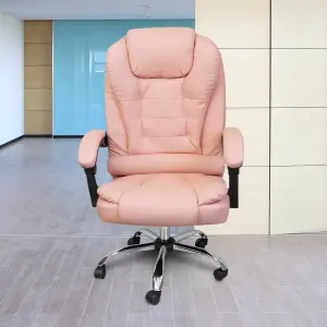 Főnöki irodai szék, forgószék rózsaszín (JM-09-PINK-6)