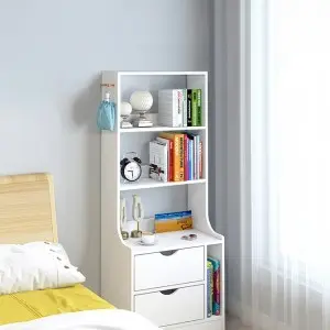 Éjjeliszekrény, polcos szekrény fehér (CL4-white)