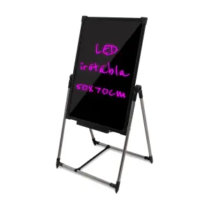 Írható reklámtábla, LED tábla, álló 50x70cm (LED-board-50x70-plug-in)