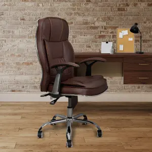 Főnöki irodai szék, forgószék kávébarna (IRODASZÉK-1-COFFEE)