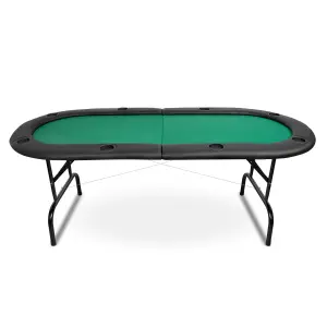 Pókerasztal 8 személyes 183cm zöld színben, összecsukható (PKT202S-GREEN)