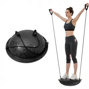 Egyensúly labda, jóga labda, fitness labda fekete (yoga-ball-black)