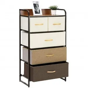 Komód, szekrény 5db kivehető tárolóval 60x29x97.5cm (CABINET-1)