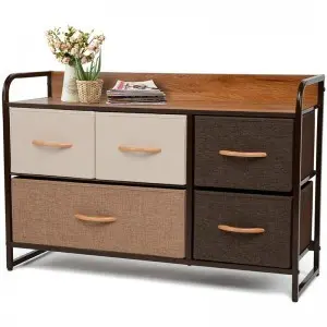 Komód, szekrény 5db kivehető tárolóval 100x29x58cm (CABINET-4)