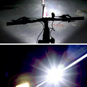 Kormányra szerelhető LED biciklilámpa, kerékpár világítás USB töltés, vízálló (QD007)
