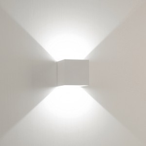 Kültéri fali LED lámpa 12W fehér IP65 vízálló 6000K hideg fényű (1003-2-WHITE-6000K)