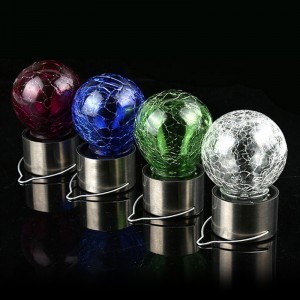 Kültéri napelemes izzó, kerti LED függőlámpa, világítás átlátszó 1db (HJ-008-TRANSPARENT)