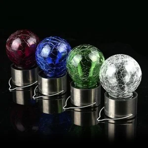 Vonkajšia solárna žiarovka, Záhradné LED závesné svetlo, osvetlenie, transparentné 1ks (HJ-008-TRANSPARENT)