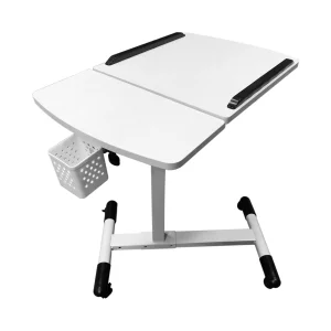 Állítható laptop asztal, laptopállvány 64x40cm fehér (laptop-desk-64x40-white)