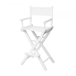 Rendezői szék, sminkszék, sminkes szék fehér