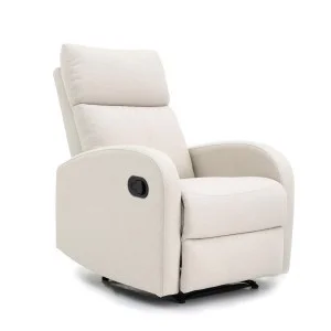 Fekvőfotel, relax fotelágy dönthető háttámlával, lábtartóval bézs (JKY-9224-BEIGE)