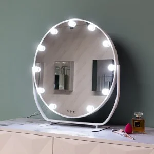 Hollywood tükör, sminkes tükör, LED sminktükör fehér 50cm (DP337)