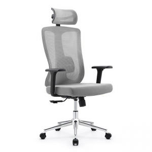 Ergonomikus irodai szék, forgószék, szürke hálós (LA-8065FH-GREY)