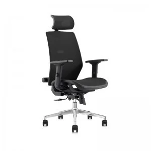 Ergonomikus irodai szék, forgószék, fekete hálós (LA8026MH-BLACK)