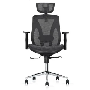 Ergonomikus irodai szék, forgószék, fekete hálós (LA-8015MH-1-BLACK)