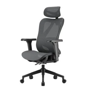 Ergonomikus irodai szék, forgószék, fekete (T15) hálós