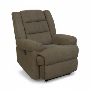 Relax fotelágy elektromosan dönthető, lábtartóval, barna szövet (JN-D8053A51)